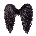Large black angel wings