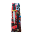 Ninja sword with accessories in blister pack