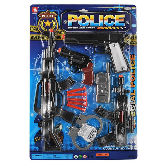 סט 2 רובים ואביזרים משטרה ענק בבליסטר