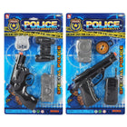 Police gun and accessories set in blister pack