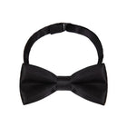 Black, white and red mixed bow tie