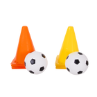 Cones with ball for game
