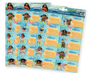 Moana notebook stickers