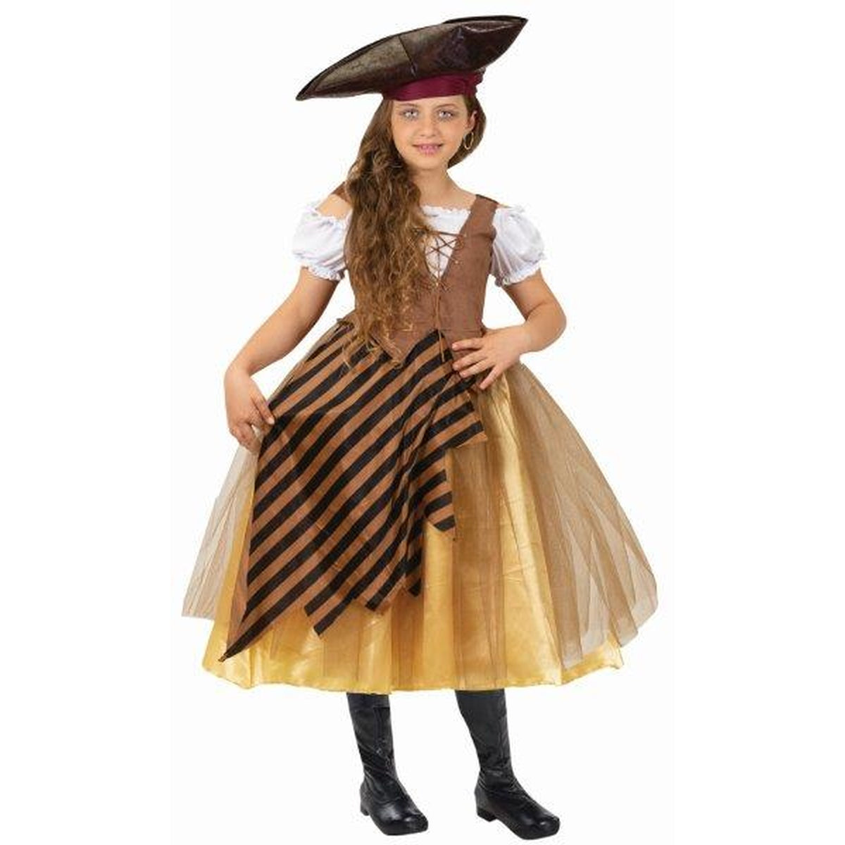 תחפושת אנגליקה חומה מוזהבת -שושי זהר-