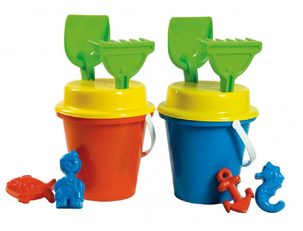 דלי לים עם כף ומגרפה