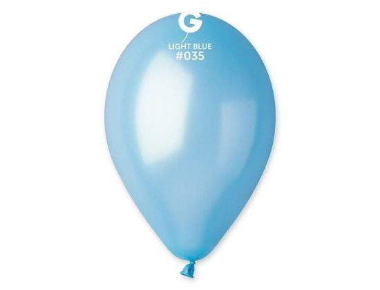 בלון מטאלי תכלת 35 100יח