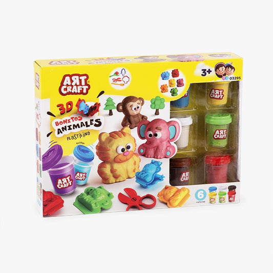 ערכת יצירה בבצק תלת מימד - חיות