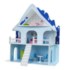 Wooden Dollhouse + Furniture 69X29.3X79