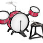 מערכת תופים בקצב שלך MUSIC KIDS אדום או שחור