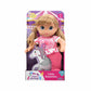 בובת ילדה מתוקה 25 סמ בצבע ורוד
