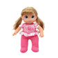בובת ילדה מתוקה 25 סמ בצבע ורוד
