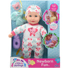 Newborn baby doll, 35 cm, makes various sounds
