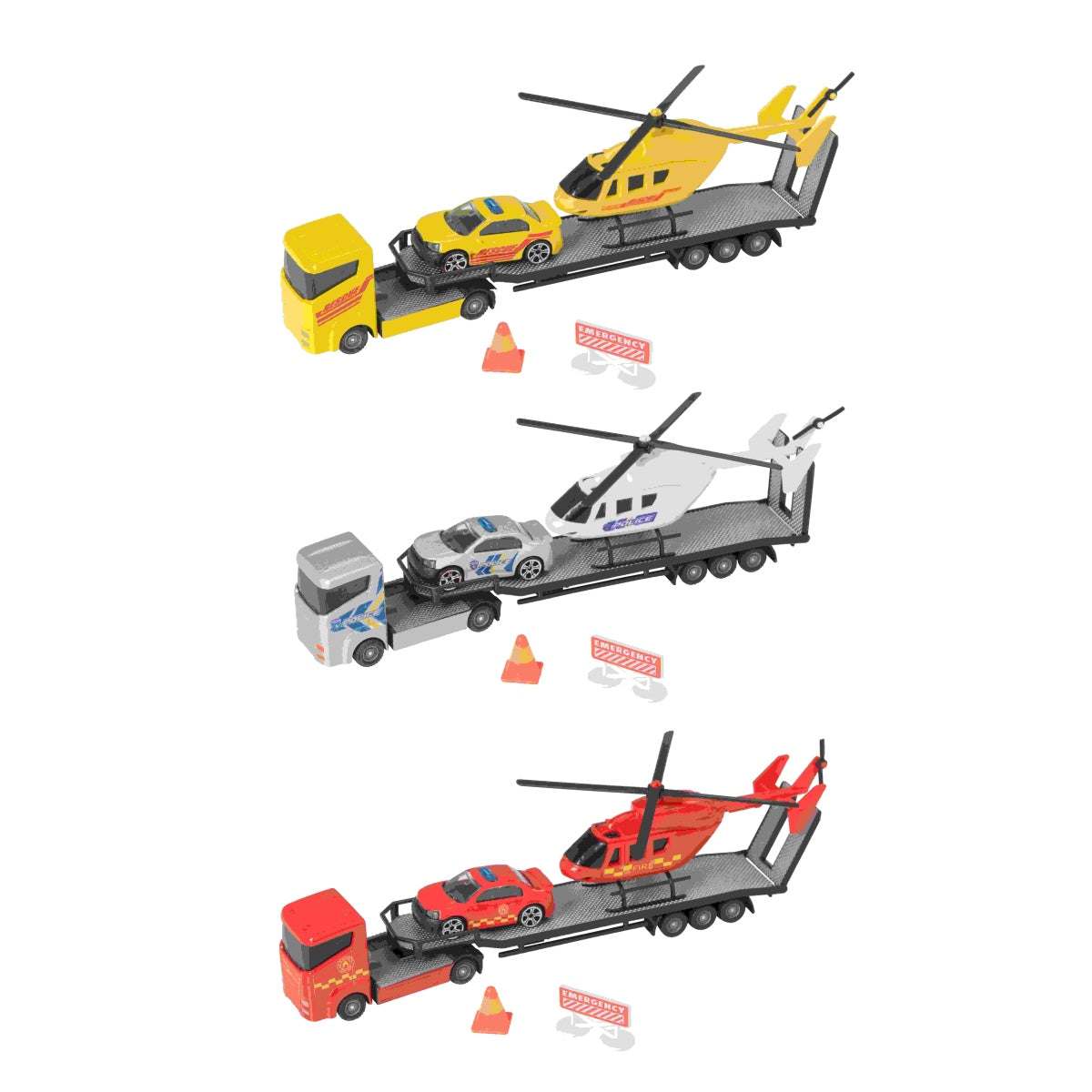 משאית להובלת מכונית ומסוק