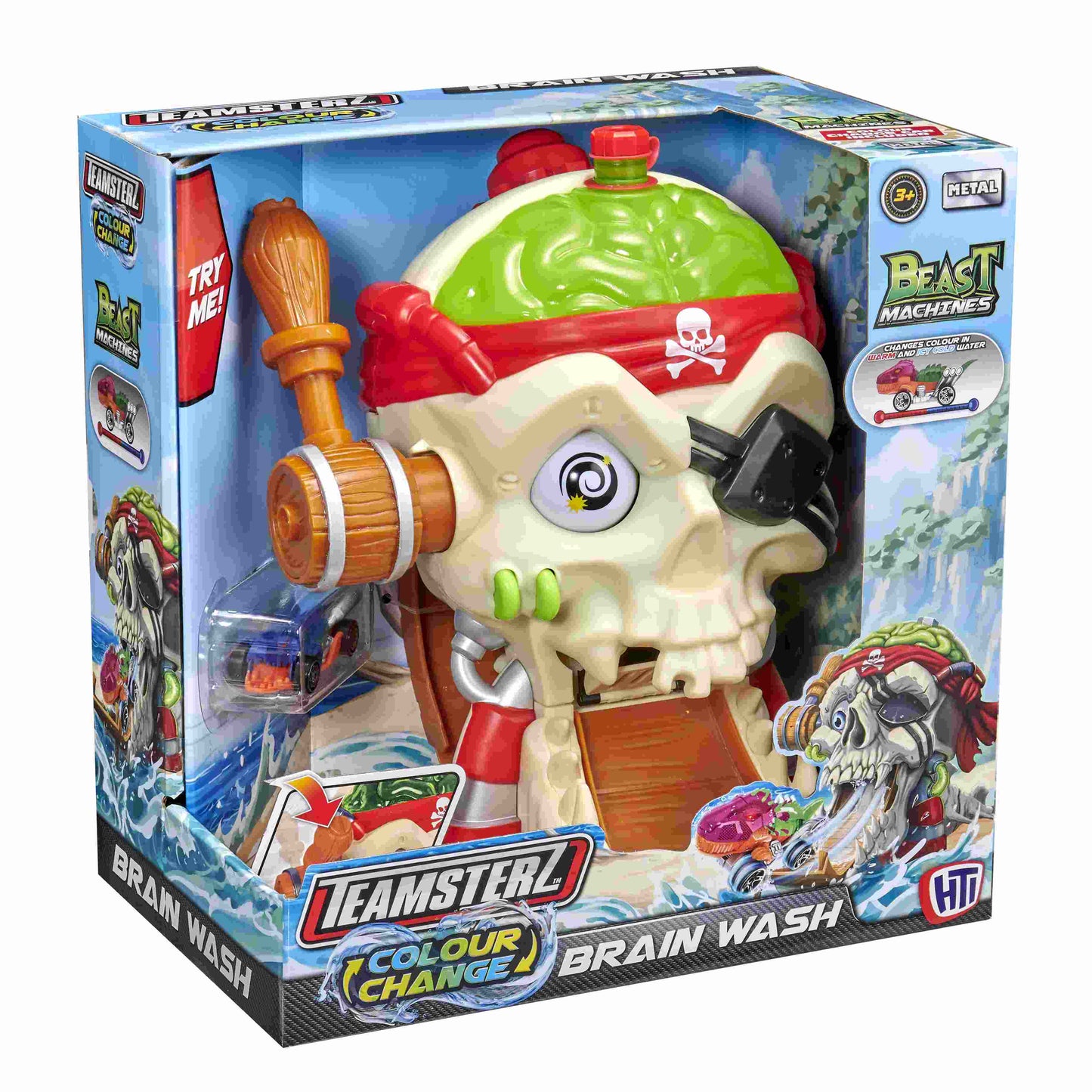 גולגולת עם מכונית משנה צבע