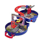 An urban track in an opening suitcase