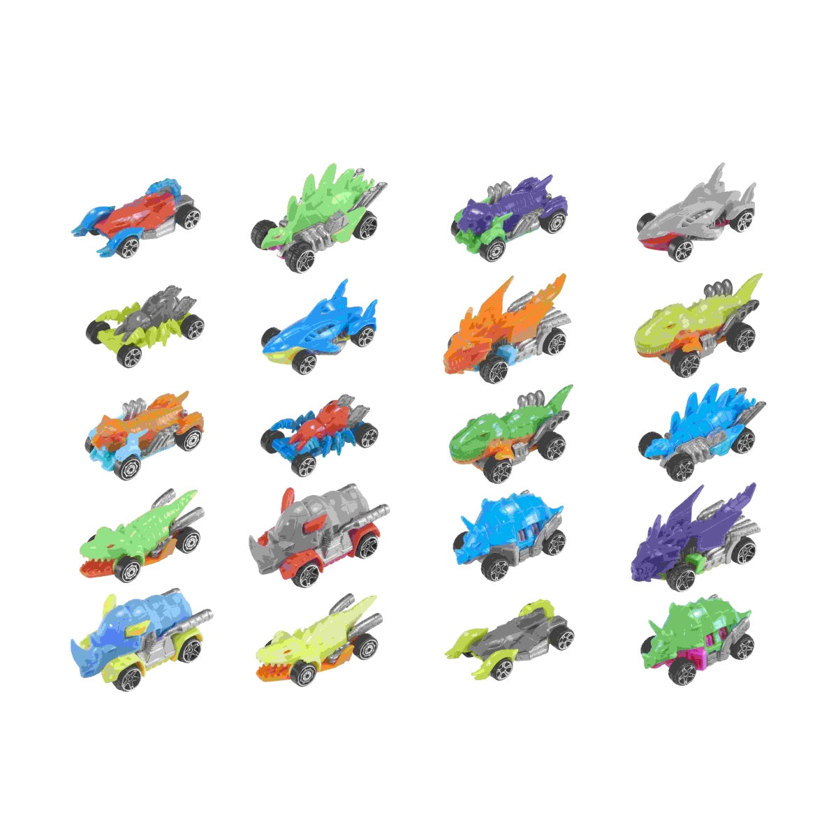 סט 5 מכוניות בצורות חיות