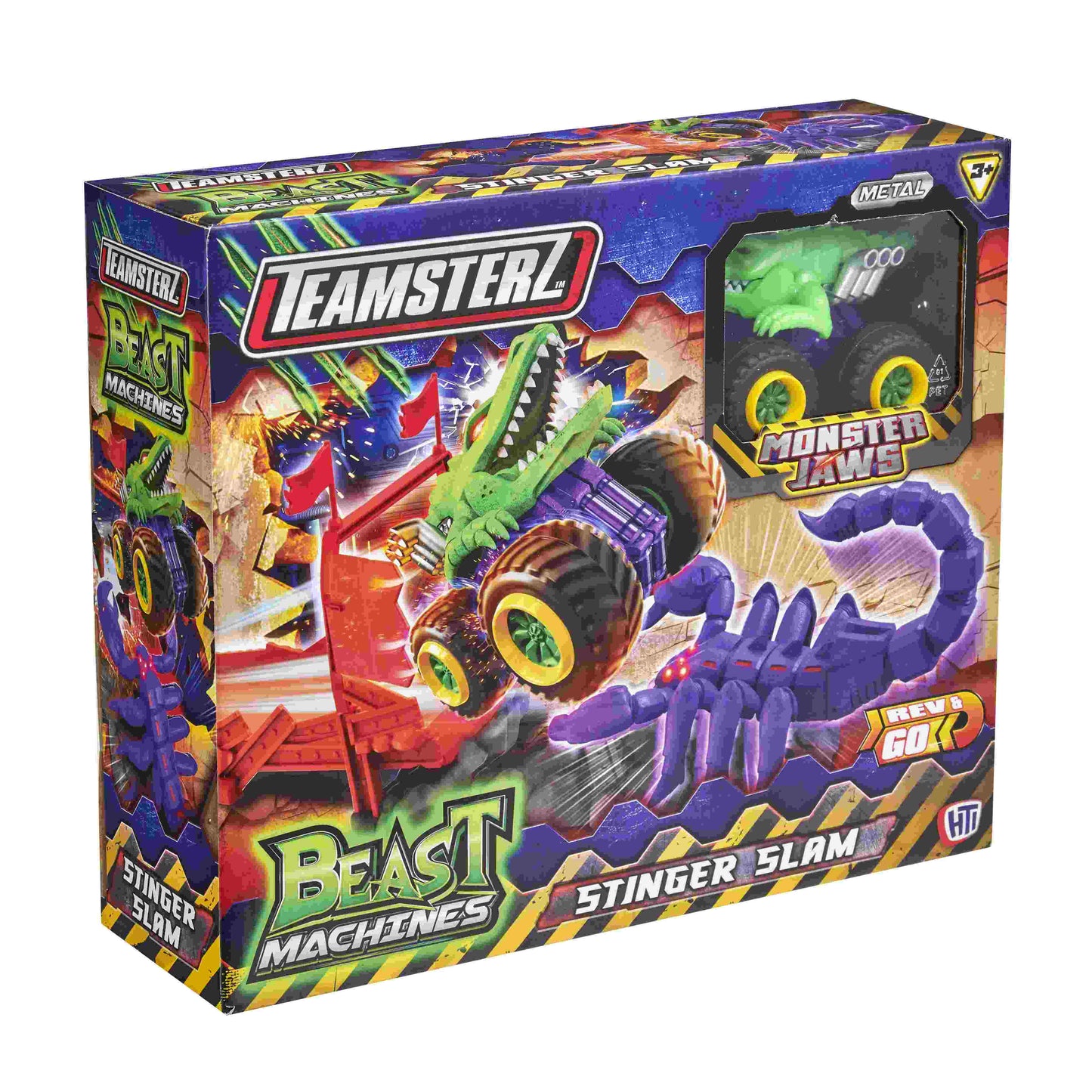 סט משחק מכוניות עקרב נגד רכב מפלצת