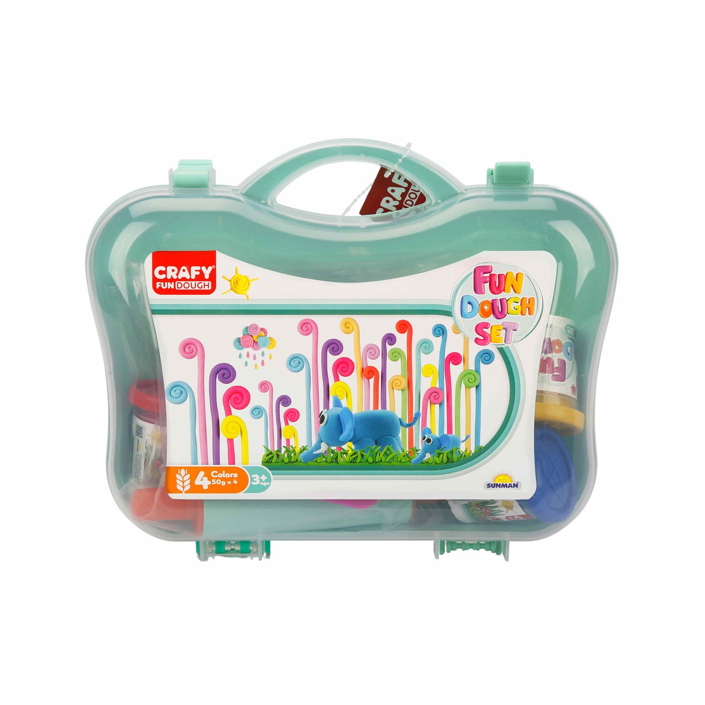 מזוודת עיצוב בבצק עם אביזרים 200 גרם