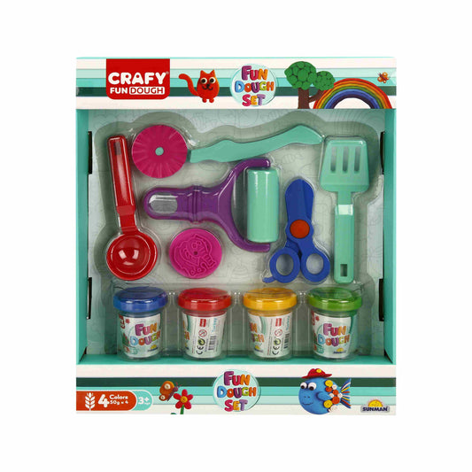 סט בצק ואביזרים לעיצוב בבצק 200 גרם