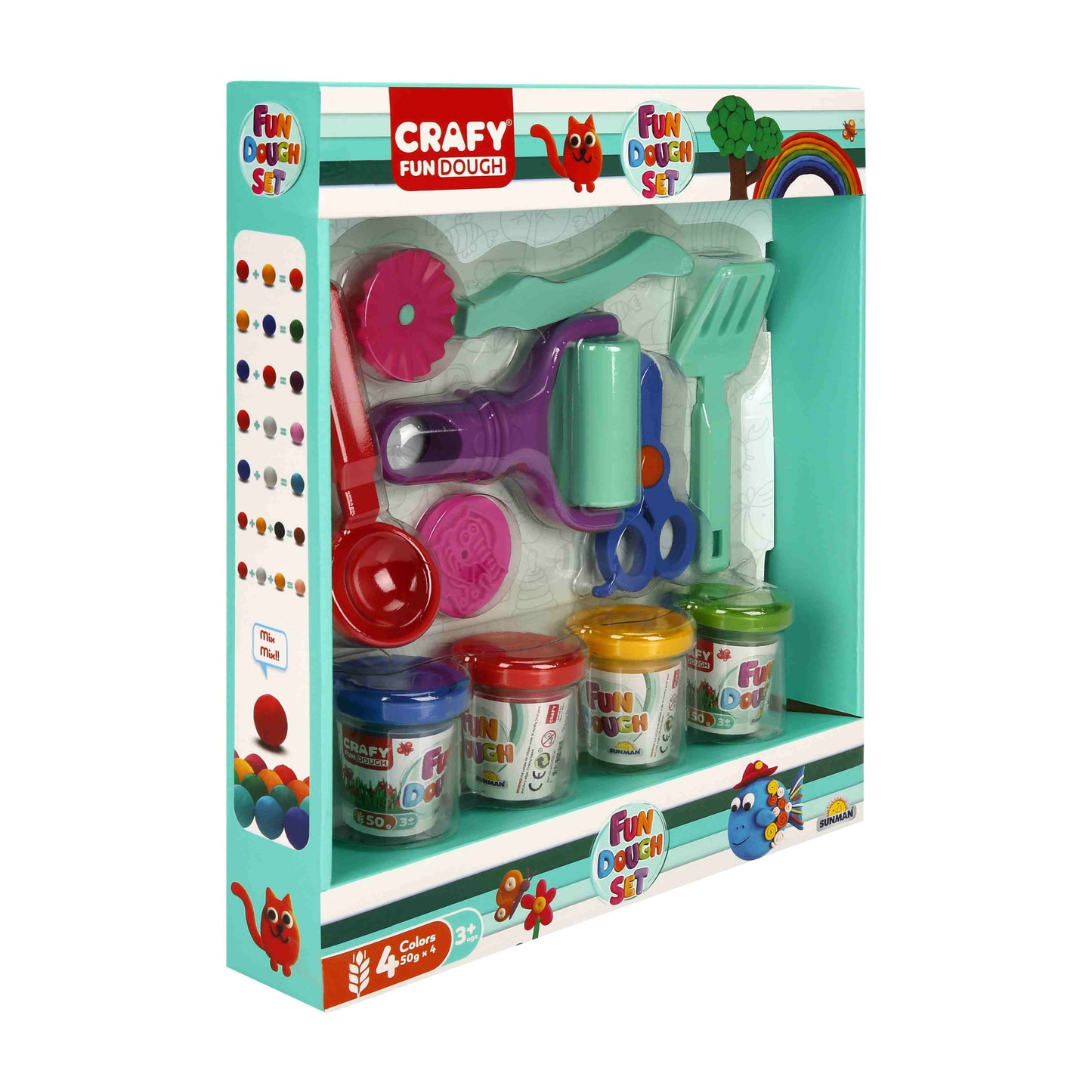 סט בצק ואביזרים לעיצוב בבצק 200 גרם