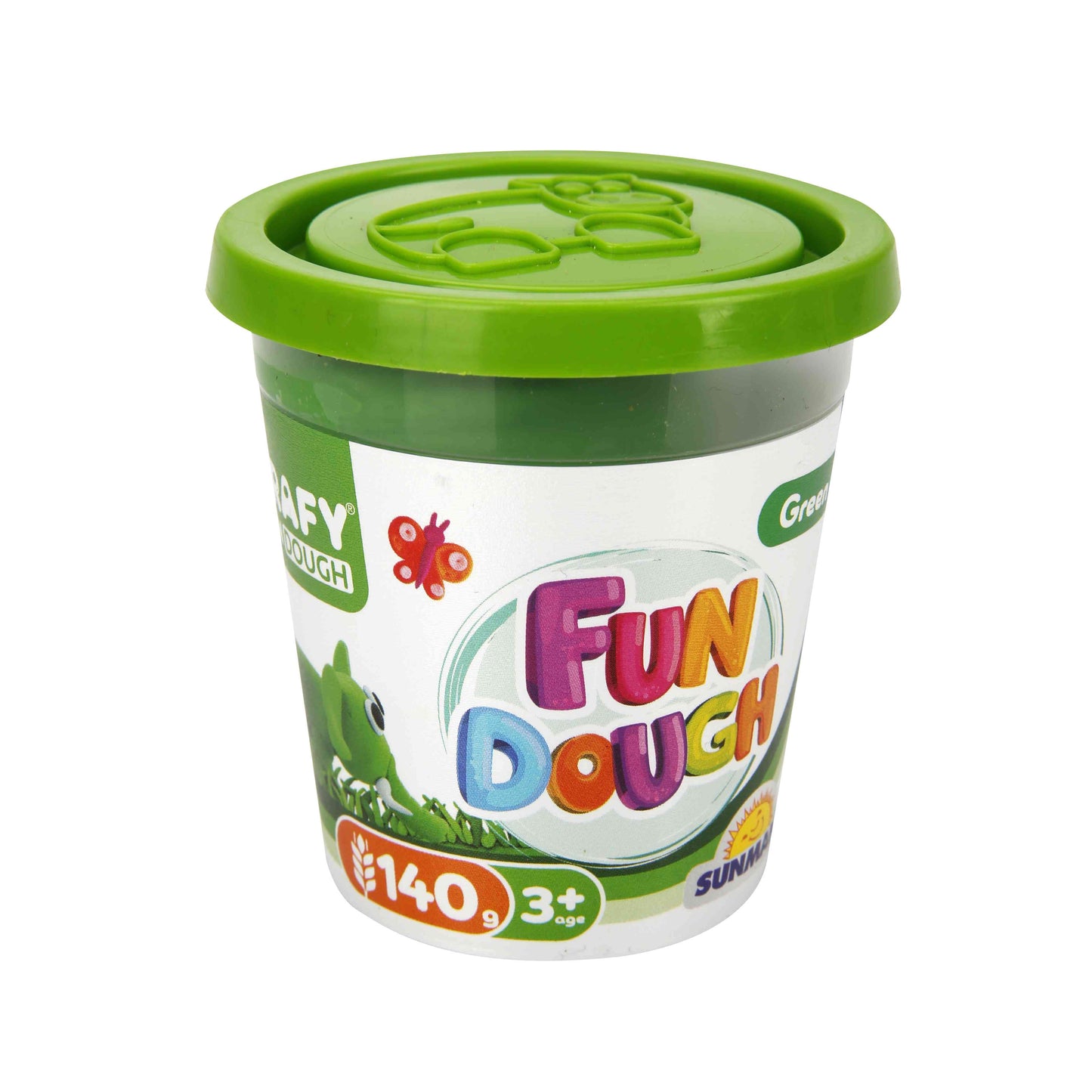 גביע בצק בודד בצבע ירוק 140 גרם