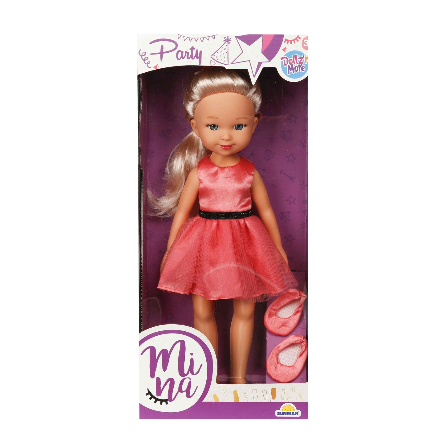 בובה מינה הולכת למסיבה 35 סמ