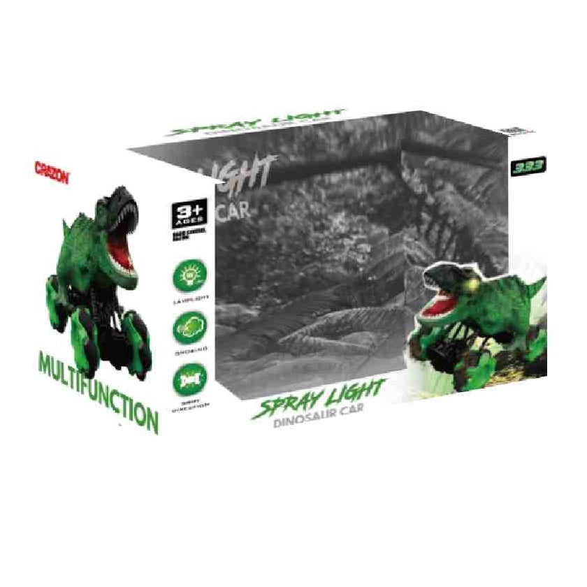 דינוזאור על שלט- אורות וצלילים - ירוק