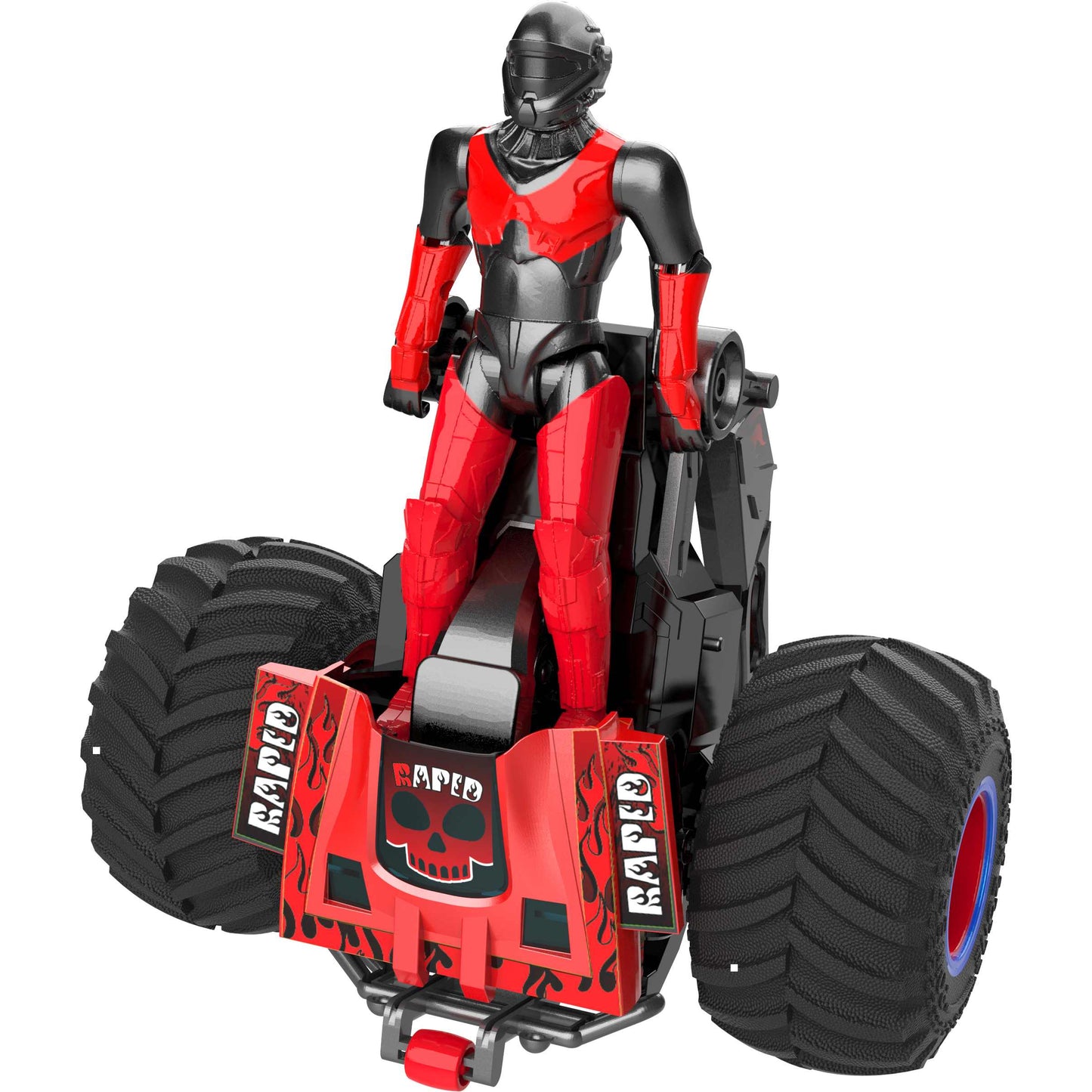 טרקטורון על שלט 3 גלגלים בצבע אדום 1:18