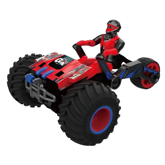 טרקטורון על שלט 3 גלגלים בצבע אדום 1:18