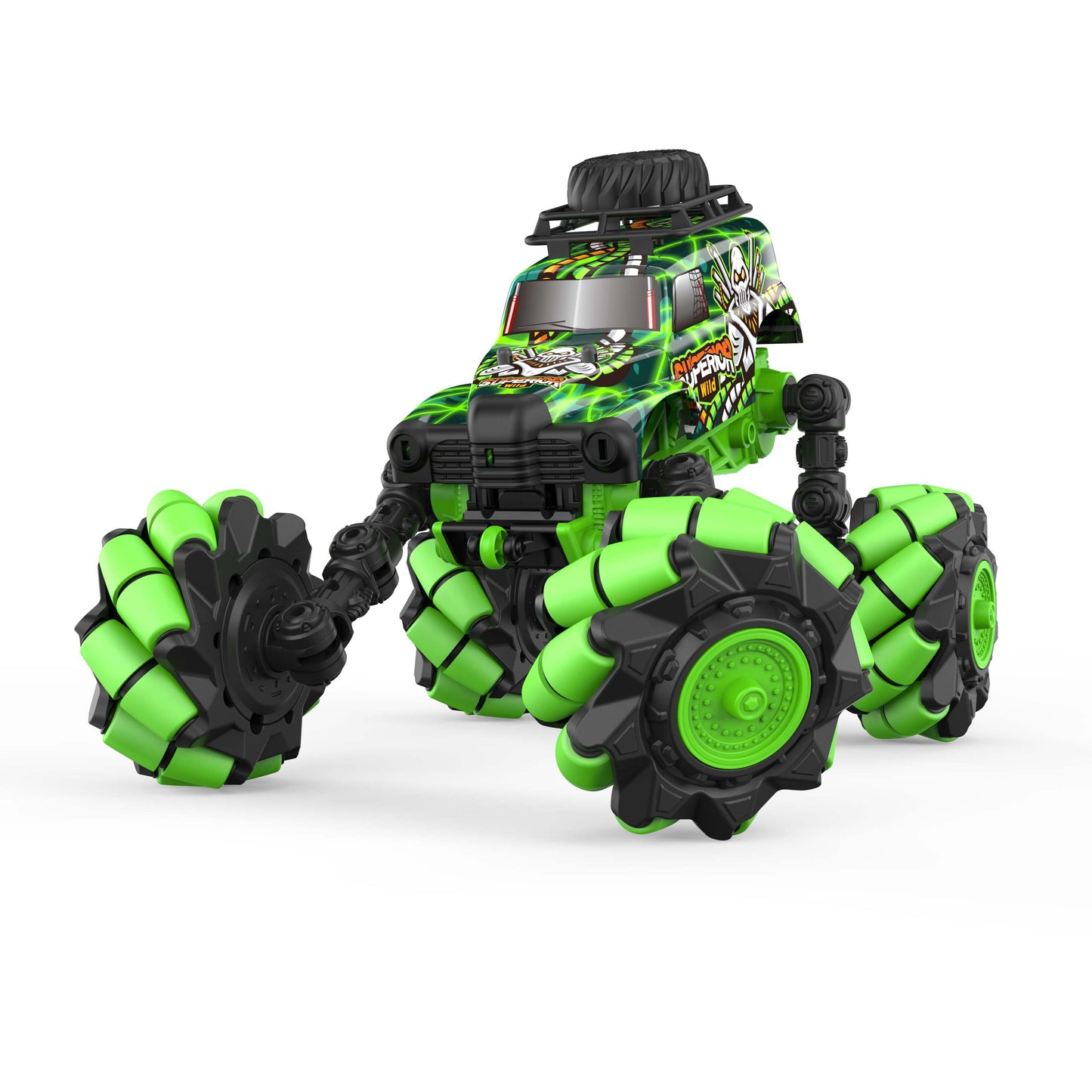 מכונית על שלט גלגלי דריפט 1:18 ירוק-שחור