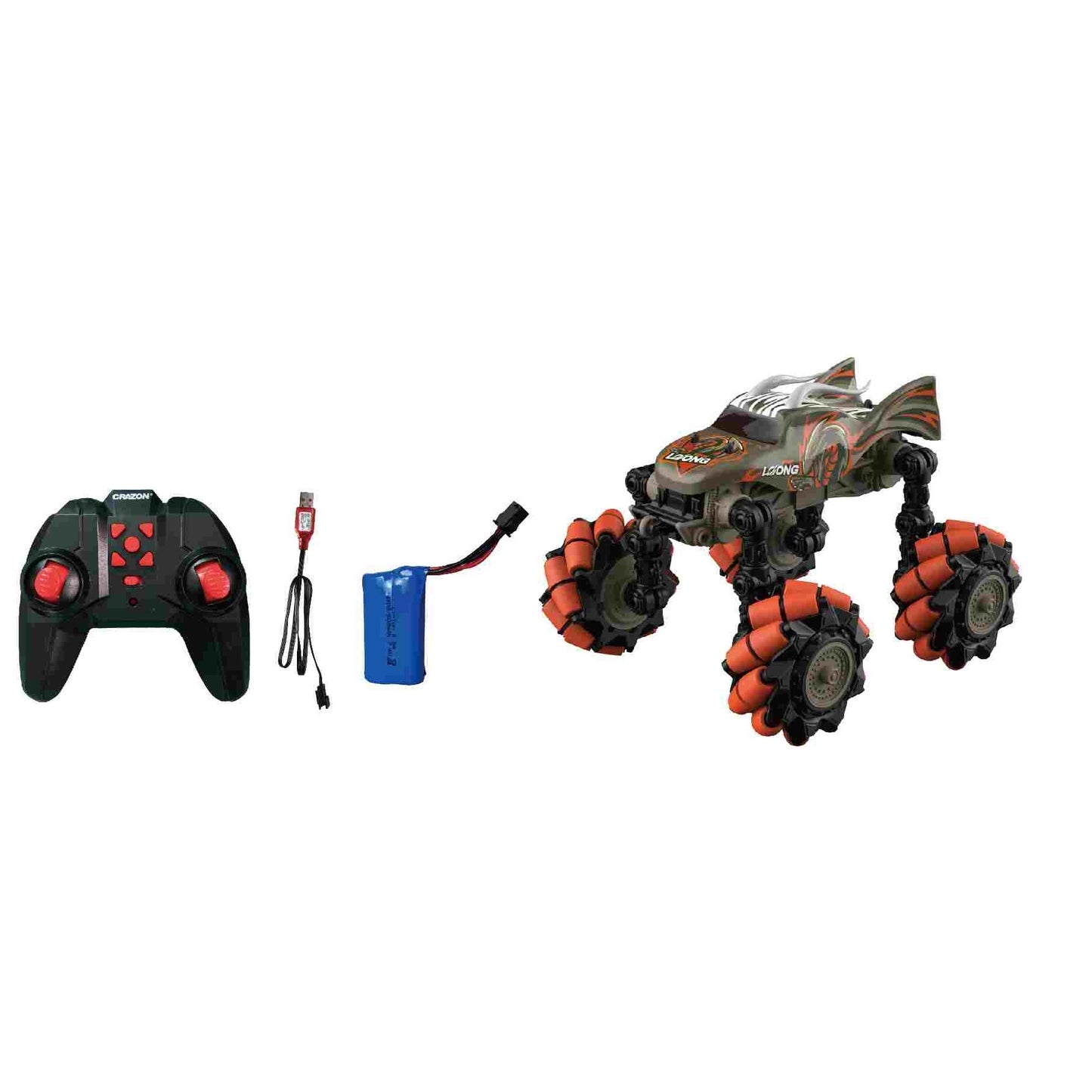 מכונית על שלט גלגלי דריפט 1:18 בצבע חום