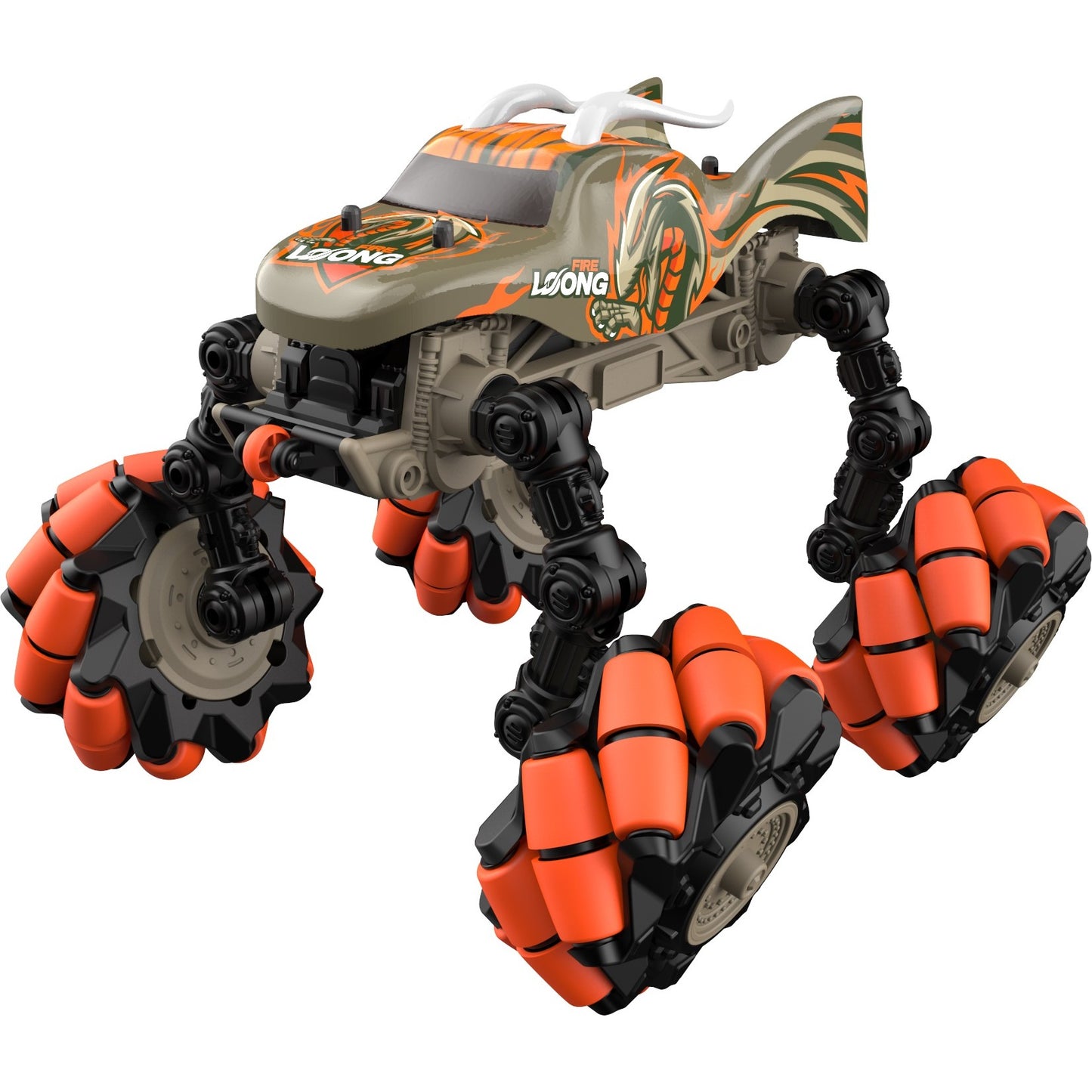 מכונית על שלט גלגלי דריפט 1:18 בצבע חום