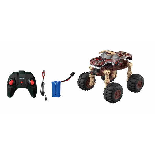 מכונית על שלט גלגלים מתקפלים 1:18 בצבע חום