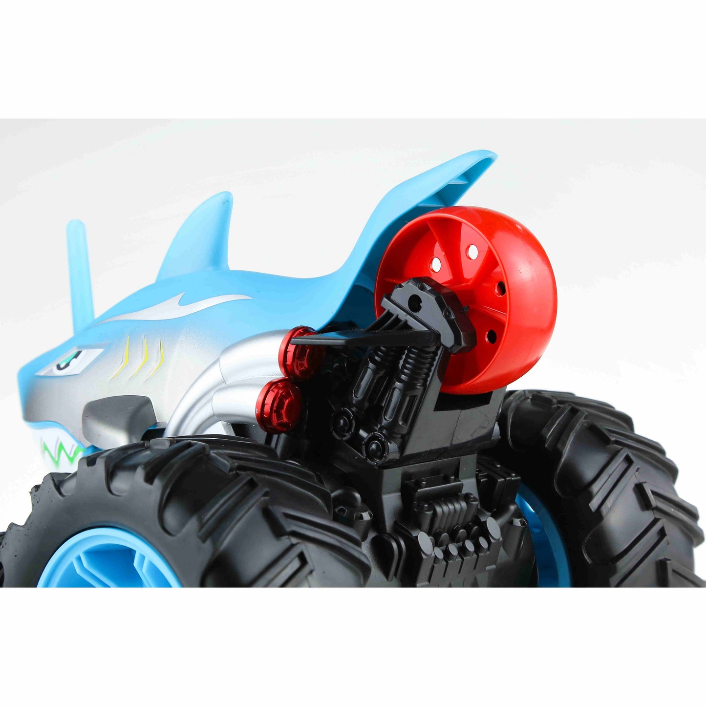 מכונית על שלט פעלולים 1:16 כריש כחול