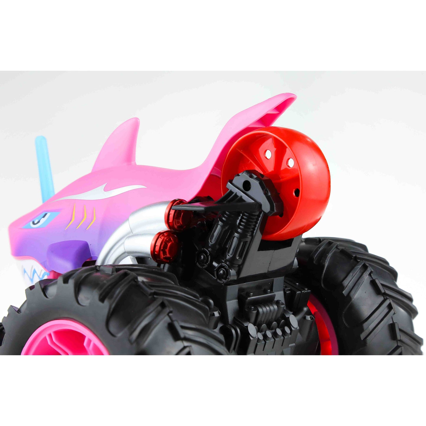 מכונית על שלט פעלולים 1:16 כריש אדום