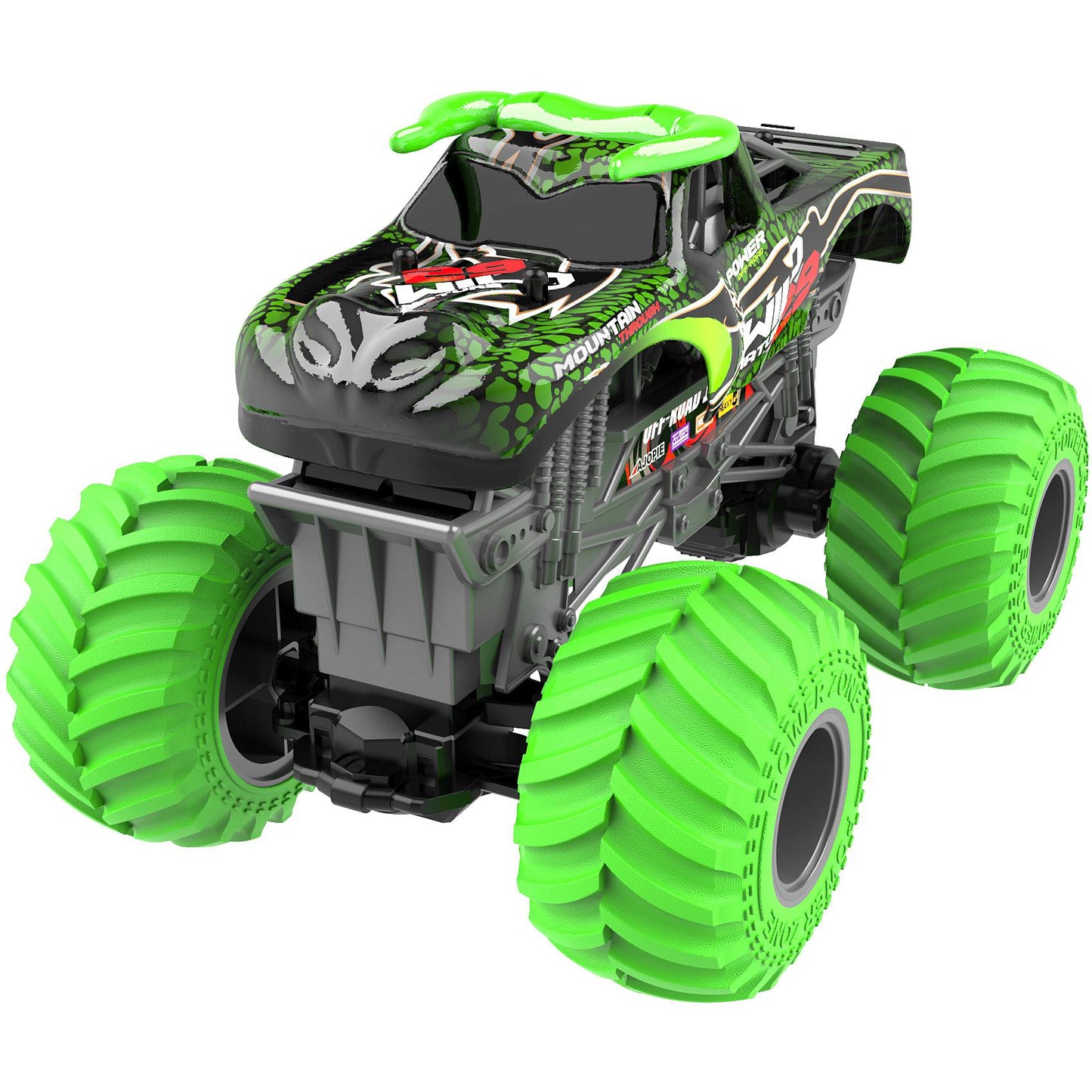 רכב שטח על שלט גלגלים גדולים 1:18 ירוק