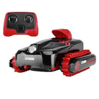 Red remote-controlled amphibious vehicle