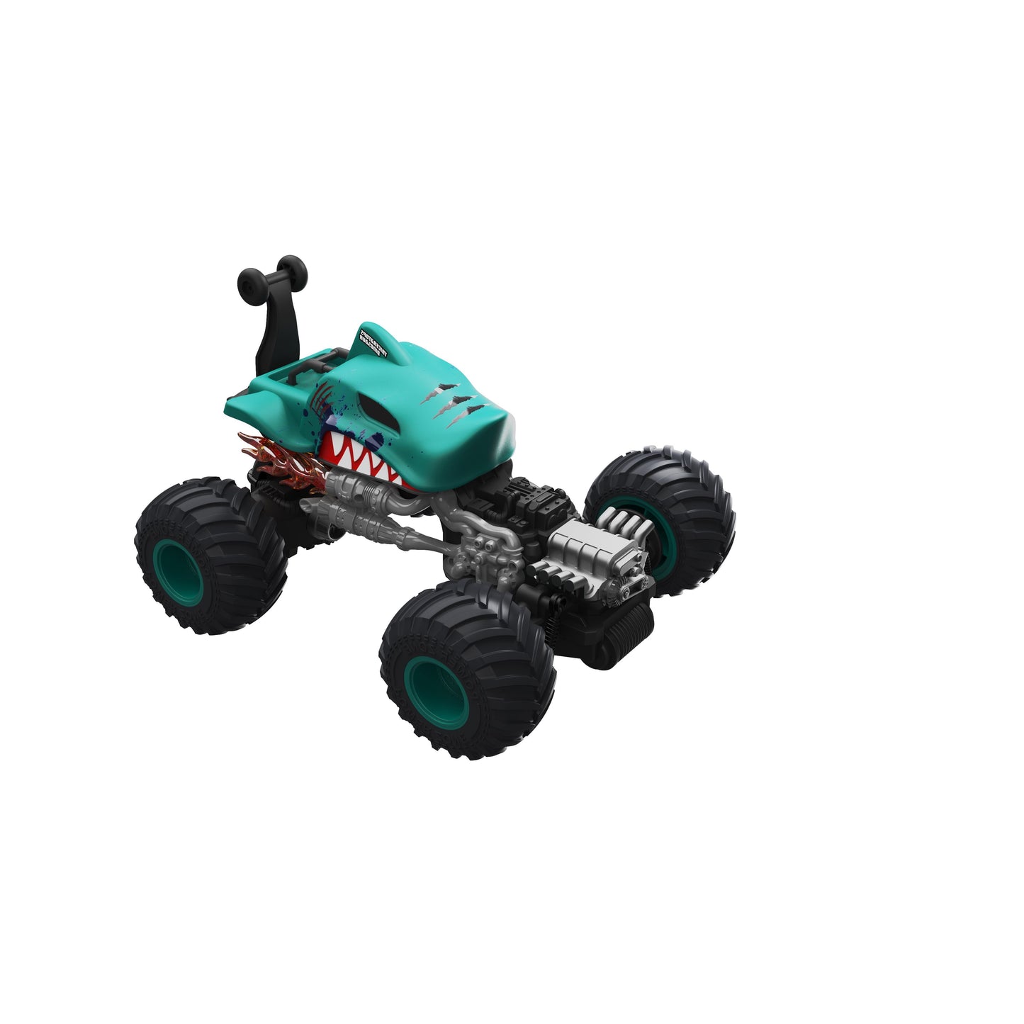 מכונית על שלט פעלולים כריש 1:16 כחול