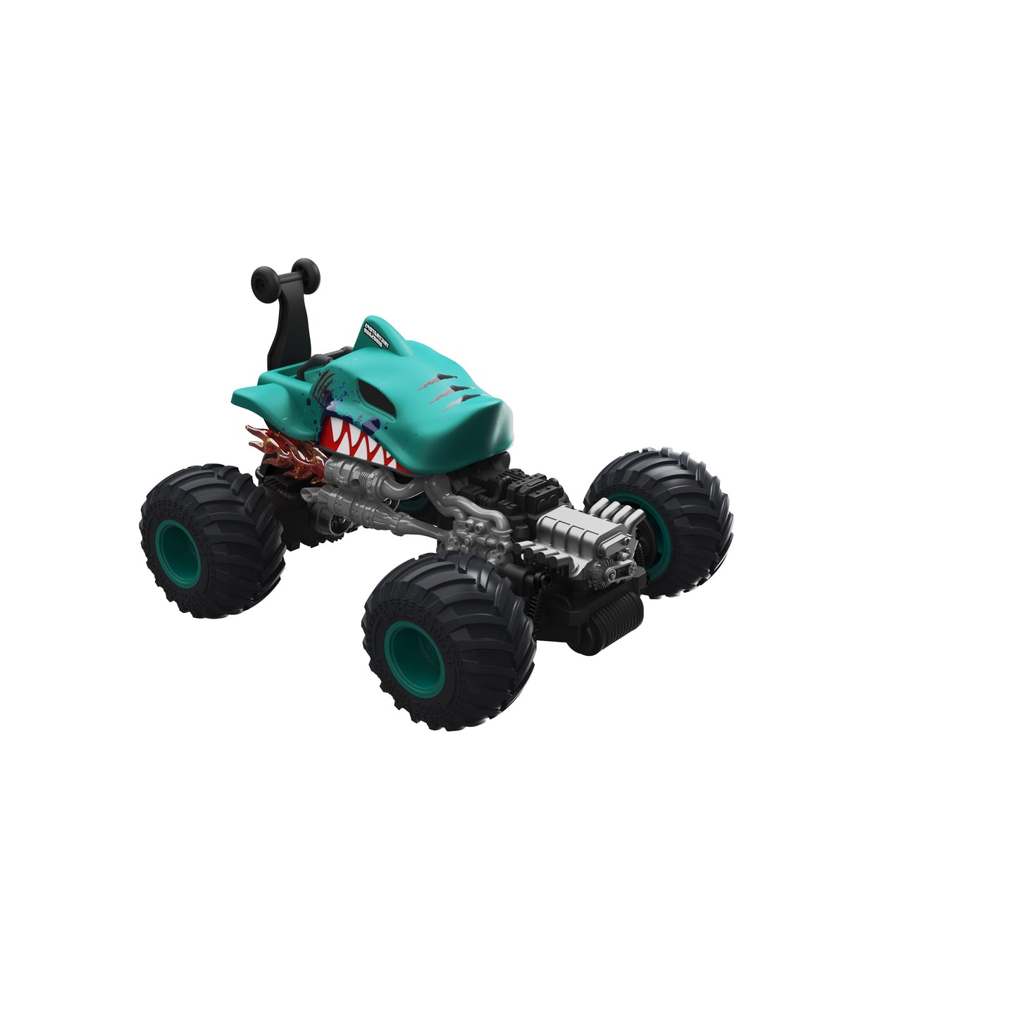 מכונית על שלט פעלולים כריש 1:16 כחול