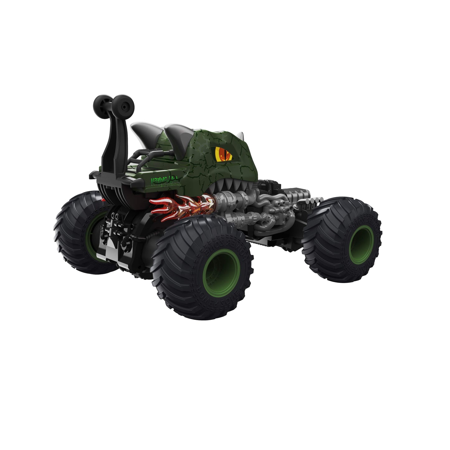 מכונית על שלט פעלולים דינוזאור 1:16 ירוק