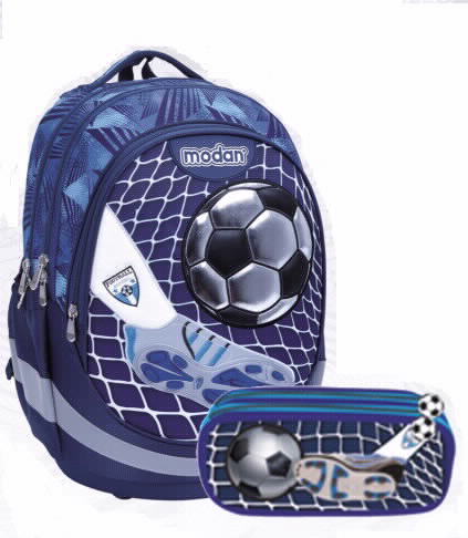 מודן כדורגל כדור ברשת כחול Air Flex Bag+קלמר