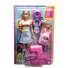 Barbie on the way to a vacation