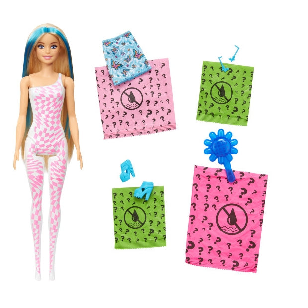 בובת ברבי קולור ריביל סדרת קשת בענן מגניבה