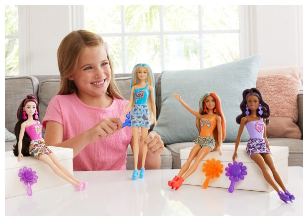 בובת ברבי קולור ריביל סדרת קשת בענן מגניבה