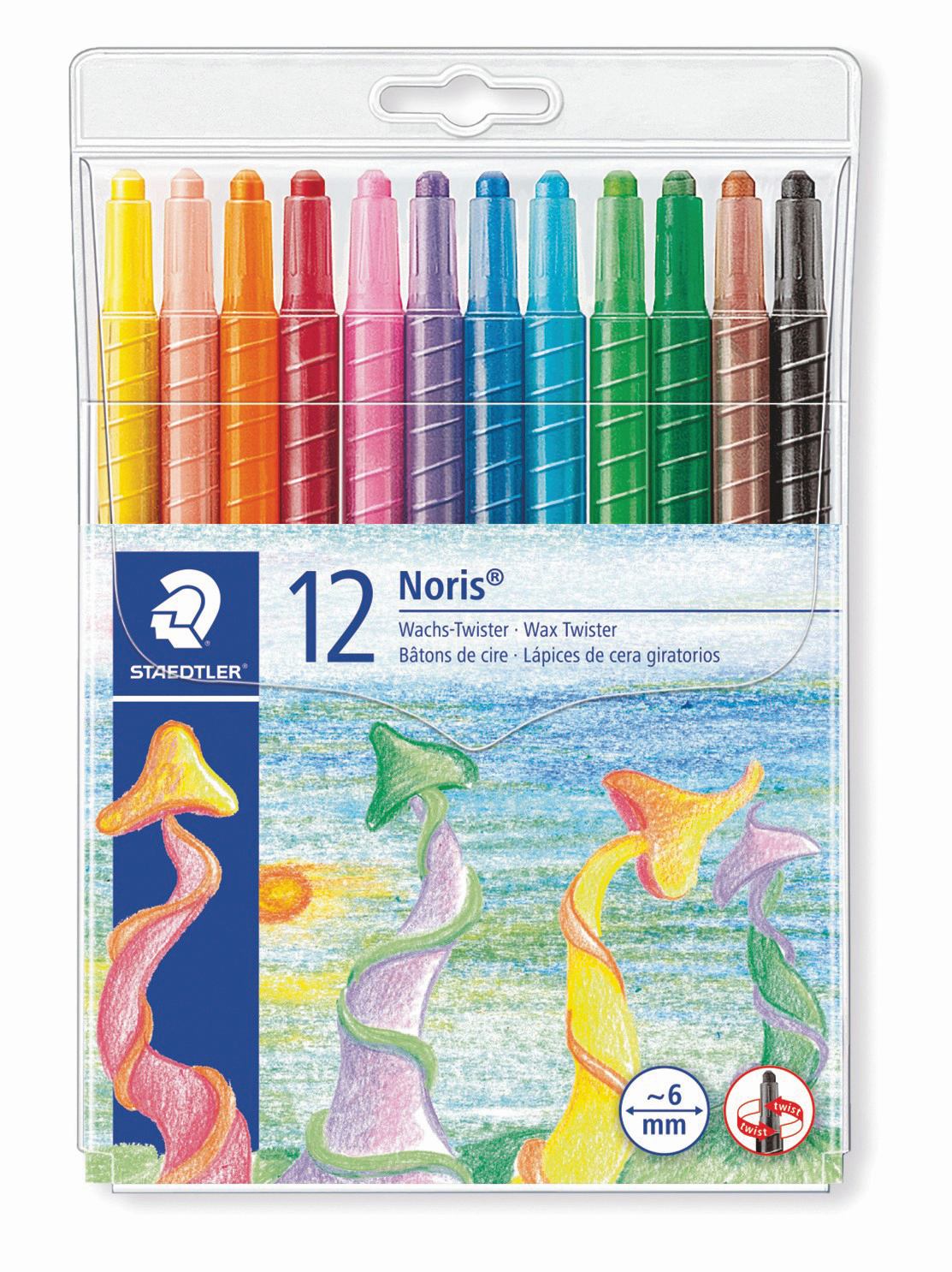 סט 12 גירי שעווה
