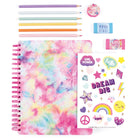 Sketchbook with 200 pages, colors, and stickers