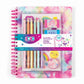 מחברת שרטוט וסקיצות 200 עמודים עם צבעים ומדבקות