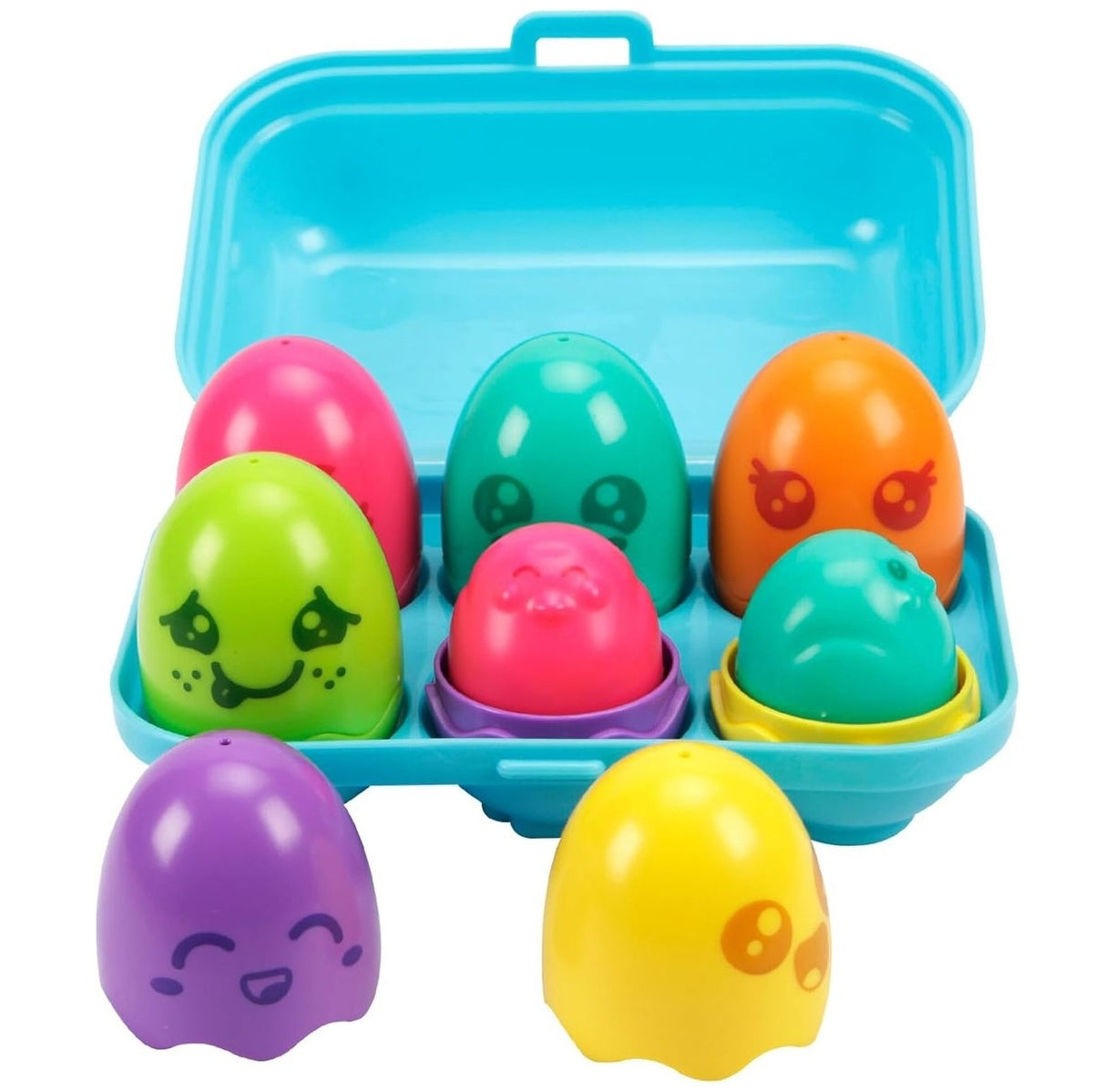 New light blue egg carton