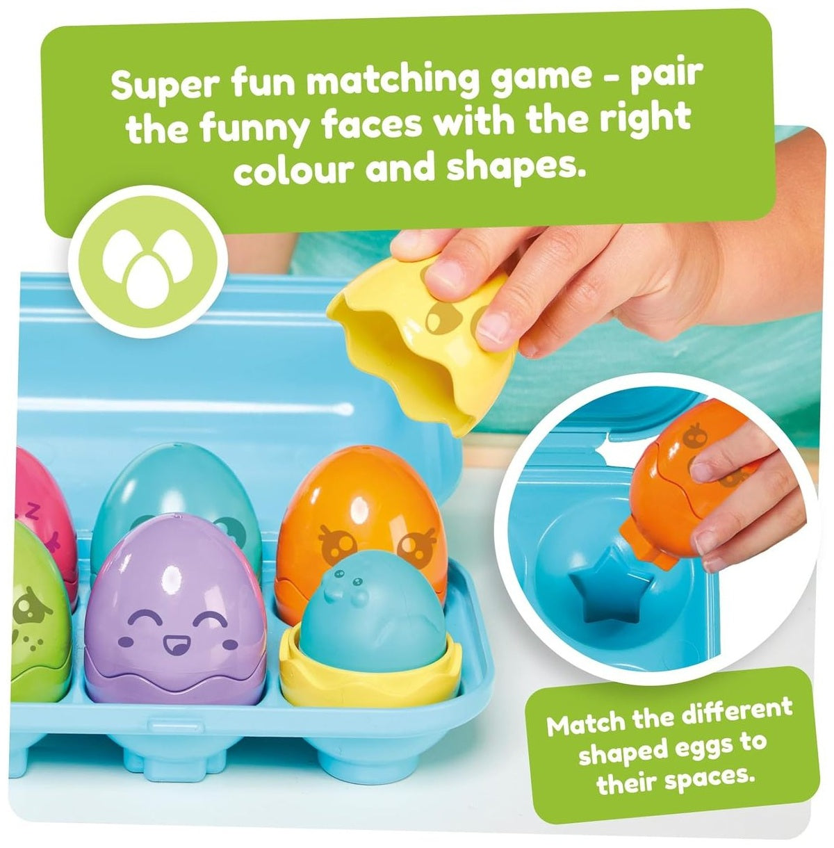 New light blue egg carton