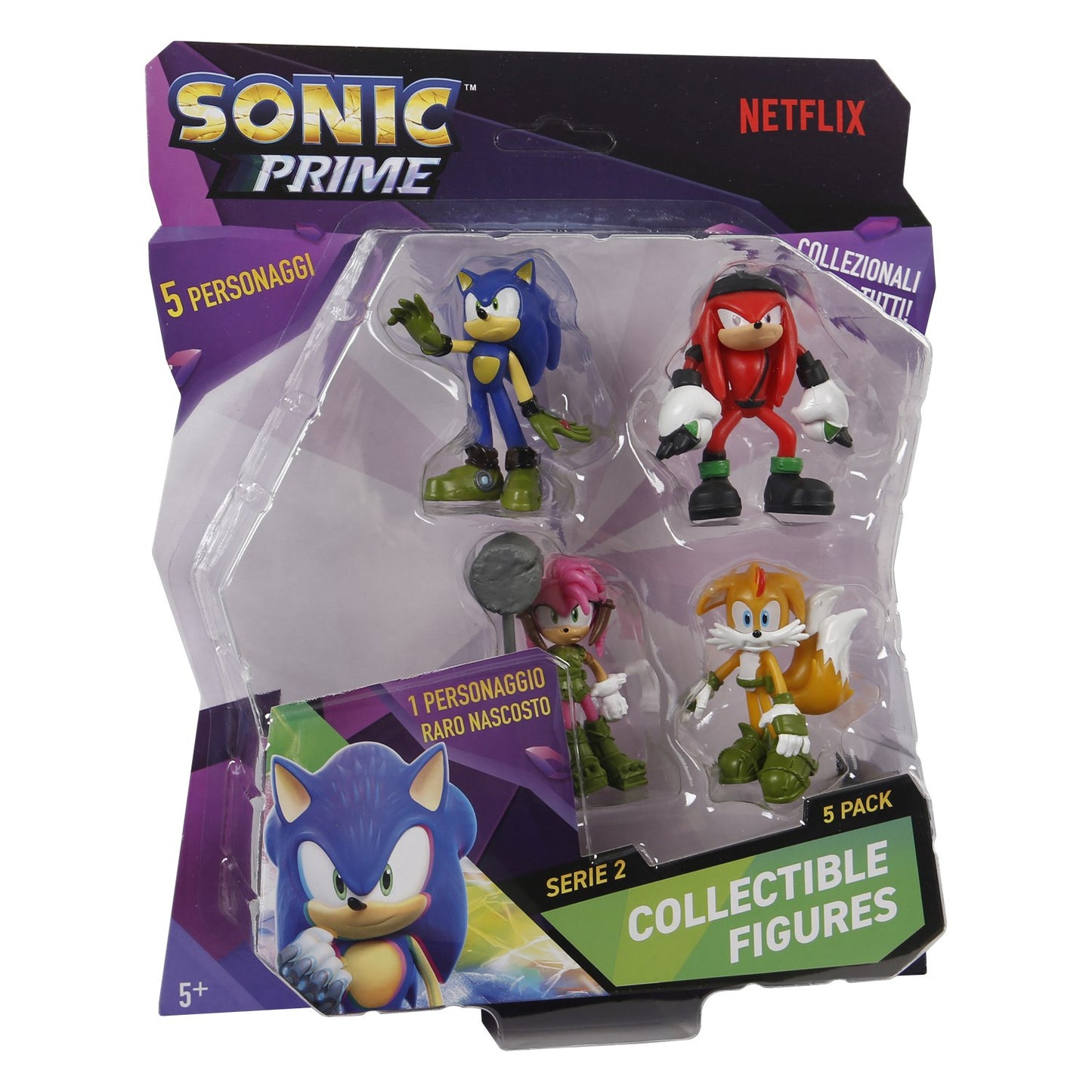 סט 5 דמויות סוניק 6.5 ס"מ